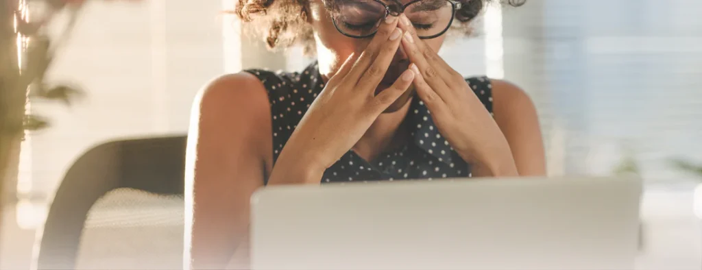 Woman stressed