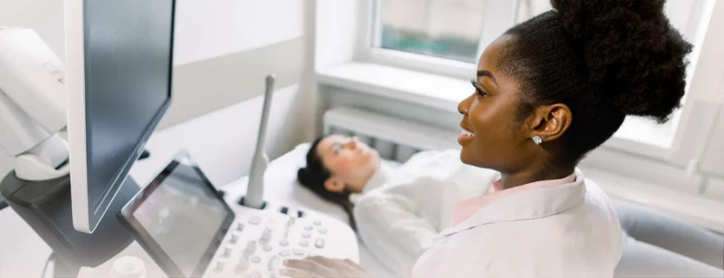 doctor doing ultrasound